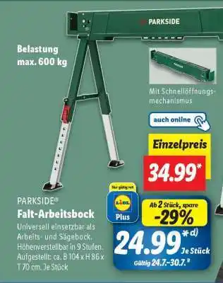 Lidl PARKSIDE Falt-Arbeitsbock Angebot