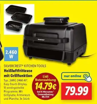 Lidl Heißluftfritteuse mit Grillfunktion Angebot