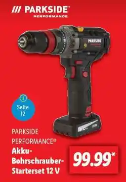 Lidl PARKSIDE PERFORMANCE Akku-Bohrschrauber-Starterset 12 V Angebot