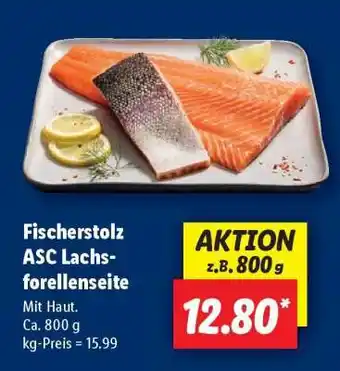 Lidl Fischerstolz ASC Lachsforellenseite Angebot