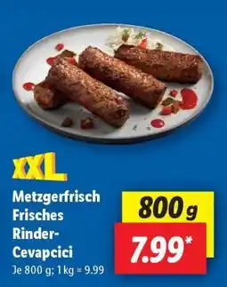 Lidl Metzgerfrisch Frisches Rinder-Cevapcici Angebot