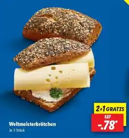 Lidl Weltmeisterbrötchen Angebot