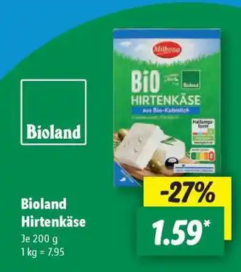 Lidl Bioland Hirtenkäse Angebot
