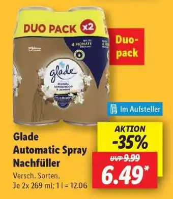 Lidl Glade Automatic Spray Nachfüller Angebot