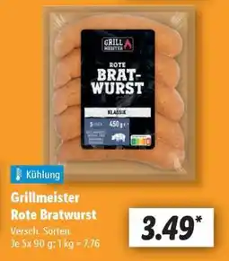 Lidl Grillmeister Rote Bratwurst Angebot