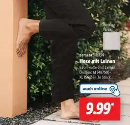 Lidl Hose mit Leinen Angebot