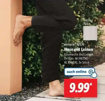 Lidl Hose mit Leinen Angebot