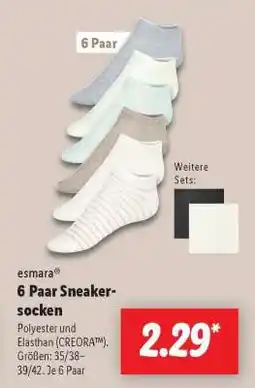 Lidl esmara 6 Paar Sneakersocken Angebot