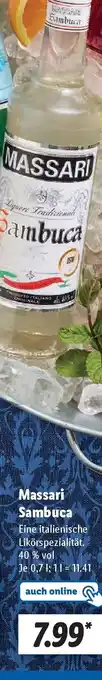 Lidl Massari Sambuca Angebot