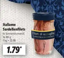 Lidl Italiamo Sardellenfilets Angebot