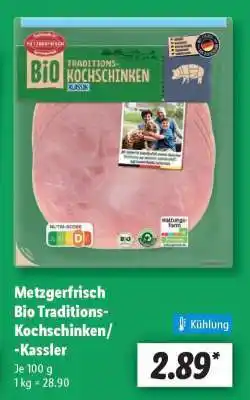Lidl Metzgerfrisch Bio Traditions-Kochschinken/-Kassler Angebot