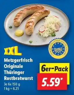 Lidl Metzgerfrisch Originale Thüringer Rostbratwurst Angebot