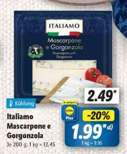 Lidl Italiamo Mascarpone e Gorgonzola Angebot