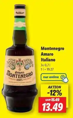 Lidl Montenegro Amaro Italiano Angebot