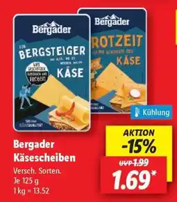 Lidl Bergader Käsescheiben Angebot