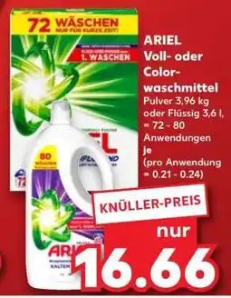Kaufland ARIEL Voll- oder Colorwaschmittel Angebot