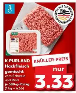 Kaufland K-PURLAND Hackfleisch gemischt Angebot