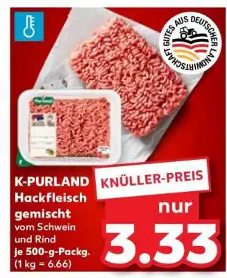 Kaufland K-PURLAND Hackfleisch gemischt Angebot