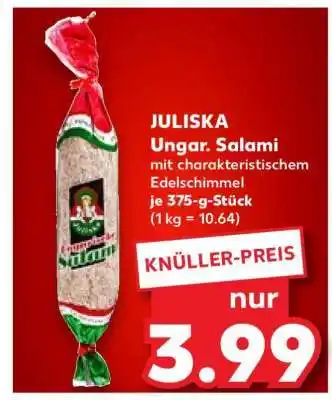 Kaufland JULISKA Ungar. Salami Angebot