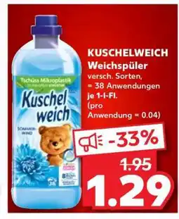 Kaufland KUSCHELWEICH Weichspüler Angebot