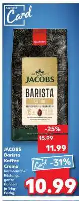 Kaufland JACOBS Barista Kaffee Crema Angebot