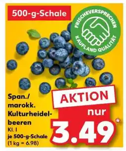 Kaufland Span./marokk. Kulturheidelbeeren Angebot