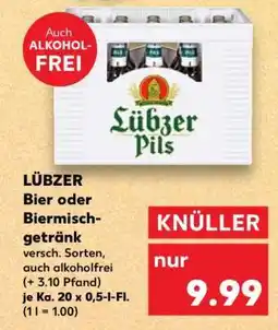 Kaufland LÜBZER Bier oder Biermischgetränk Angebot