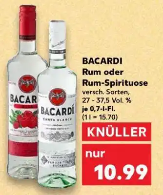 Kaufland BACARDI Rum oder Rum-Spirituose Angebot