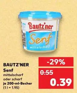 Kaufland Bautz’ner Senf Angebot