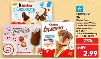 Kaufland FERRERO Eis Angebot