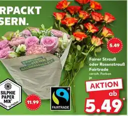 Kaufland Fairer Strauß oder Rosenstrauß Fairtrade Angebot