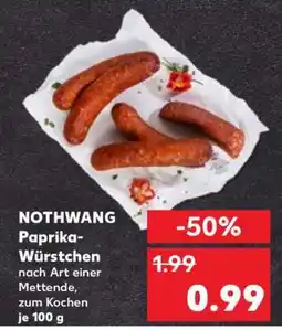 Kaufland NOTHWANG Paprika-Würstchen Angebot