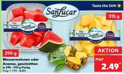 Kaufland Wassermelonen oder Ananas, geschnitten Angebot