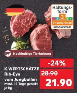 Kaufland K-WERTSCHÄTZE Rib-Eye vom Jungbullen Angebot