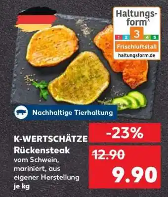 Kaufland K-WERTSCHÄTZE Rückensteak Angebot