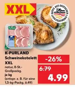 Kaufland K-PURLAND Schweinekotelett XXL Angebot
