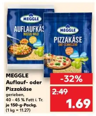 Kaufland MEGGLE Auflauf- oder Pizzakäse Angebot