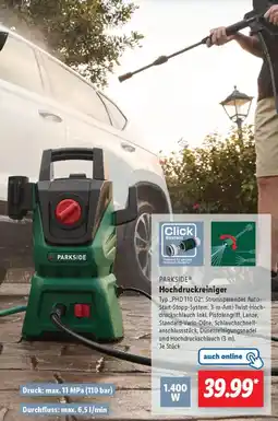 Lidl PARKSIDE Hochdruckreiniger Angebot