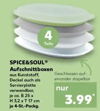 Kaufland SPICE&SOUL Aufschnittboxen Angebot