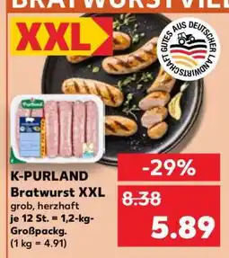 Kaufland K-PURLAND Bratwurst XXL Angebot