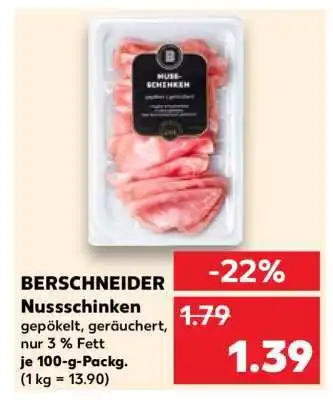 Kaufland BERSCHNEIDER Nussschinken Angebot