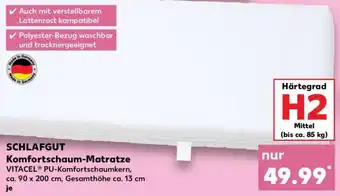 Kaufland SCHLAFGUT Komfortschaum-Matratze Angebot