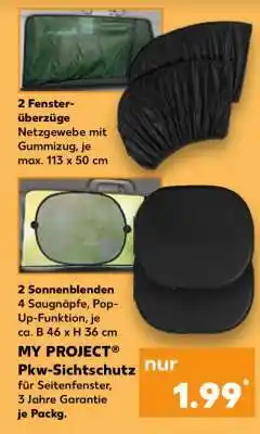Kaufland MY PROJECT Pkw-Sichtschutz Angebot