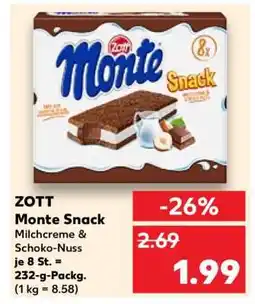 Kaufland Monte Snack Angebot