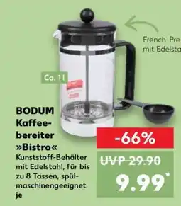 Kaufland BODUM Kaffee-bereiter Bistro Angebot