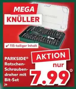 Kaufland PARKSIDE Ratschen-Schraubendreher mit Bit-Set Angebot