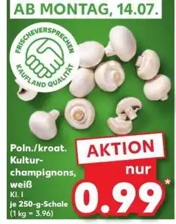 Kaufland Poln./kroat. Kultur-champignons, weiß Angebot