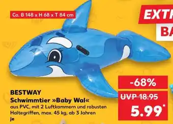 Kaufland BESTWAY Schwimmtier Baby Wal Angebot