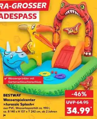 Kaufland BESTWAY Wasserspielcenter Jurassic Splash Angebot