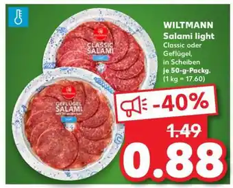 Kaufland WILTMANN Salami light Angebot